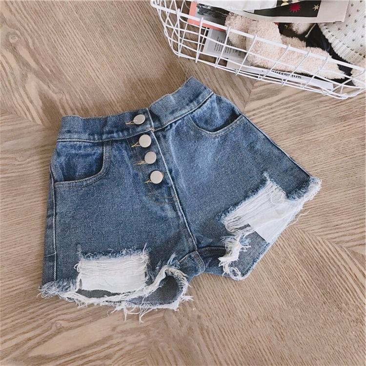 SALE QJ35 Size100-140 (12-25kg) Quần Jean bé gái (Quần short ngắn vát nhẹ) Quần áo trẻ em hàng quảng châu