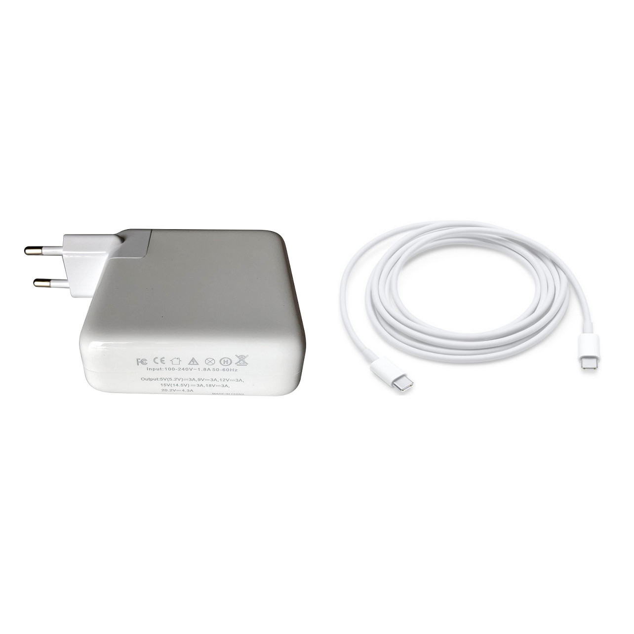 Adapter Nguồn Sạc 87W PD Cáp USB-C 2M Dành Cho MacBook Pro, MacBook Air Cổng USB Type C