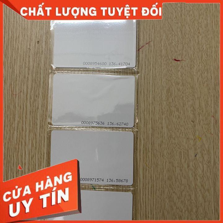 Thẻ cảm ứng Proximity, thẻ cảm ứng loại 0,8mm dùng cho hệ thống chấm công kiểm soát bằng thẻ, thẻ màu trắng