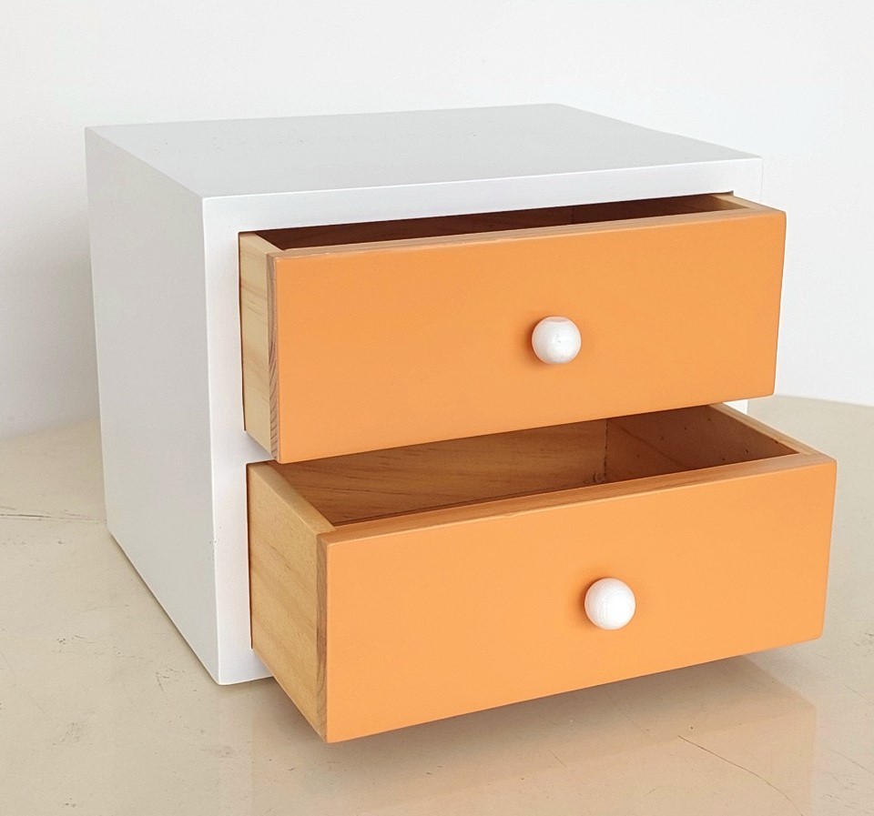 Hộp Gỗ Mini 2 Ngăn 17x14 cm Nhiều Màu, Hộp Nữ Trang Mỹ Phẩm - Hàng VN Xuất Khẩu