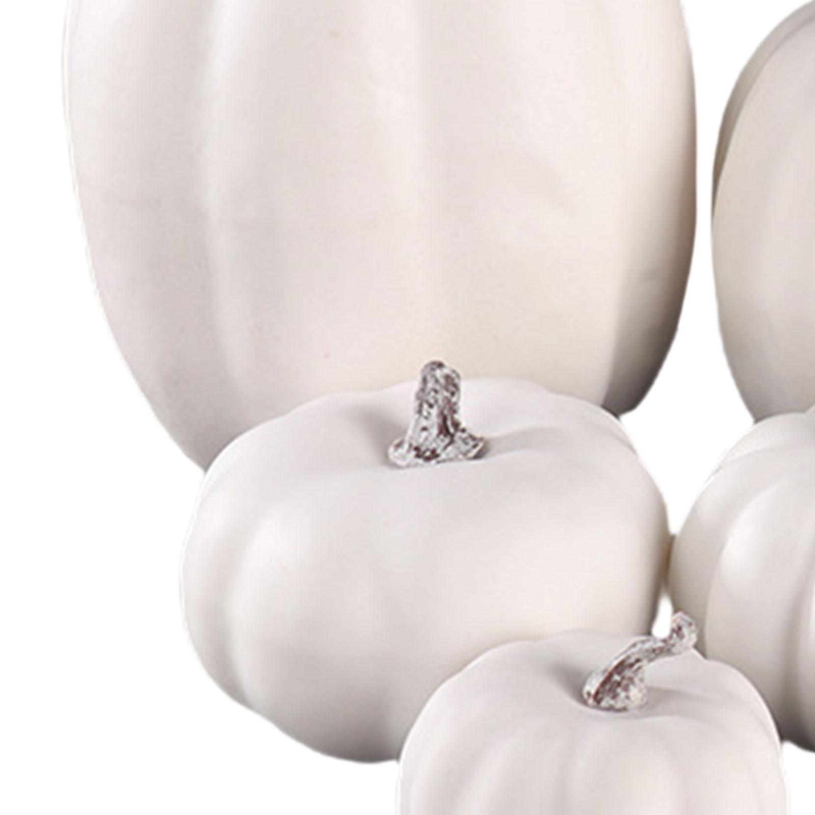 8Pcs Artificial Pumpkins Set Festive Party Supplies Durable for Home Kitchen