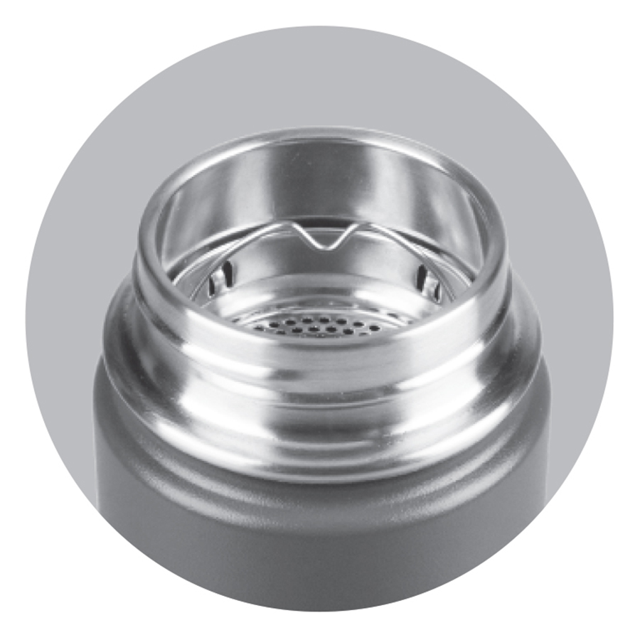 Bình Giữ Nhiệt Lock&amp;Lock RigaTumbler màu xám LHC4160GRY dung tích 897ml - Hàng chính hãng, thép không gỉ - JoyMall