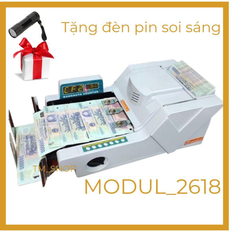 Máy đếm tiền ngân hàng Modul 2618, nhận biết mệnh giá, phát hiện tiền khác loại, tiền gi.ả, bảo hành 18 tháng