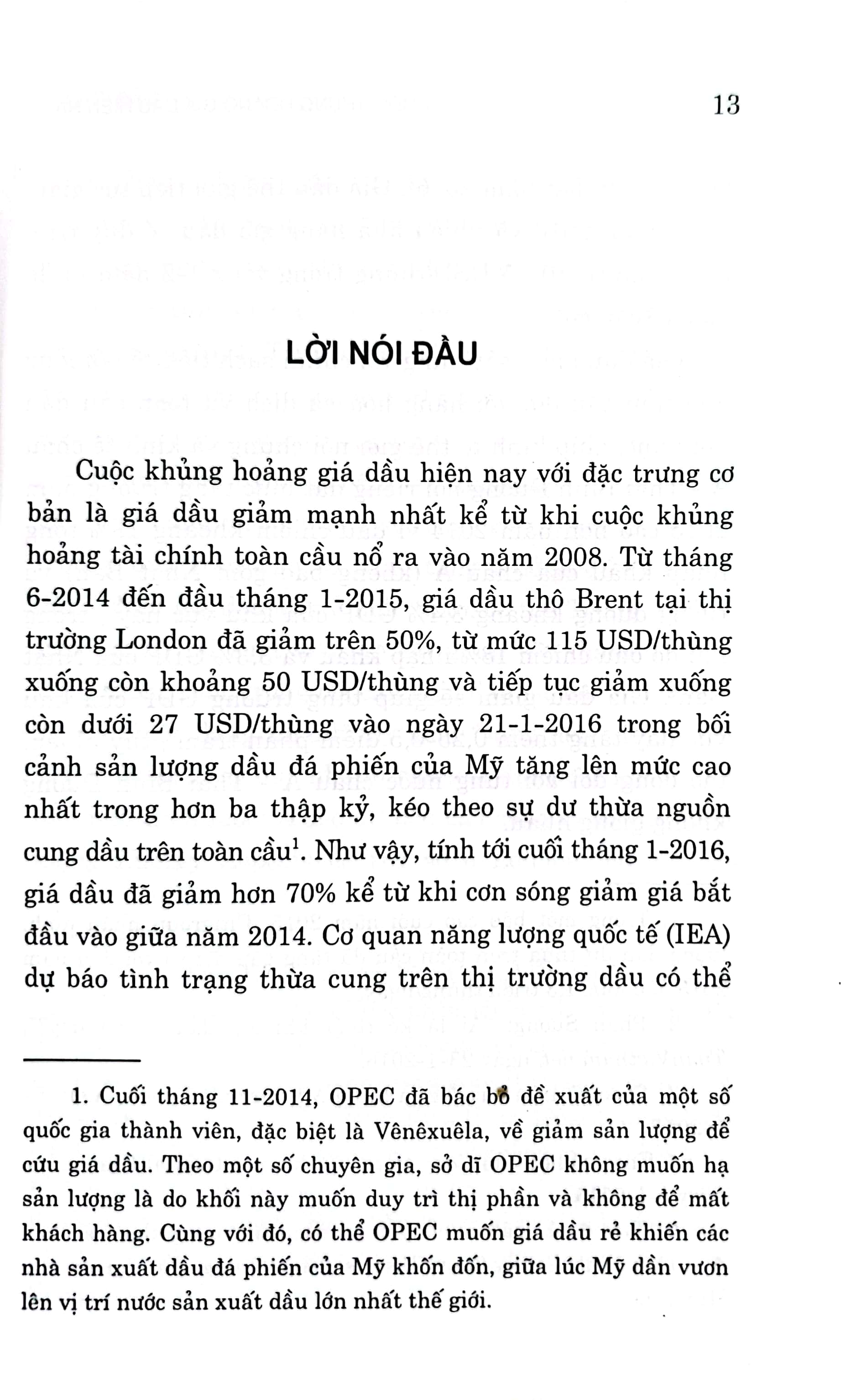 Cuộc khủng hoảng giá dầu hiện nay: Xu hướng, nguyên nhân, tác động và giải pháp