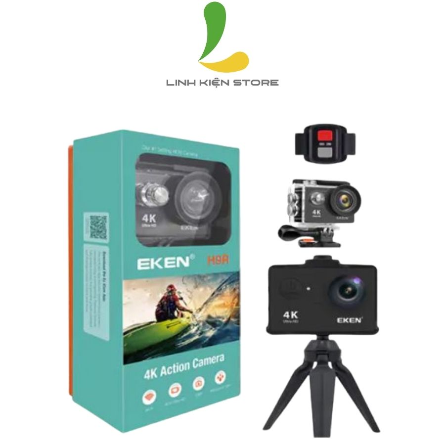 Combo Eken H9r Hộp kính - Camera hành trình 4k giá rẻ chất lượng tốt