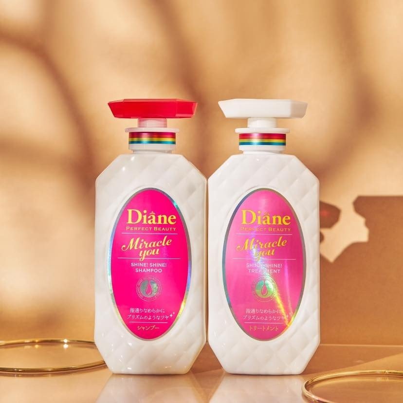 Combo Dầu gội xả phục hồi sáng bóng dành cho tóc nhuộm tẩy Diane Miracle You Shine Shine Shampoo &amp; Treatment