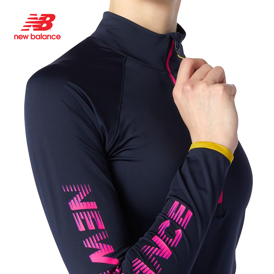 Áo thun tay dài thể thao nữ New Balance Fast Flight Half Zip - WT13247EM1 (Form Quốc Tế)