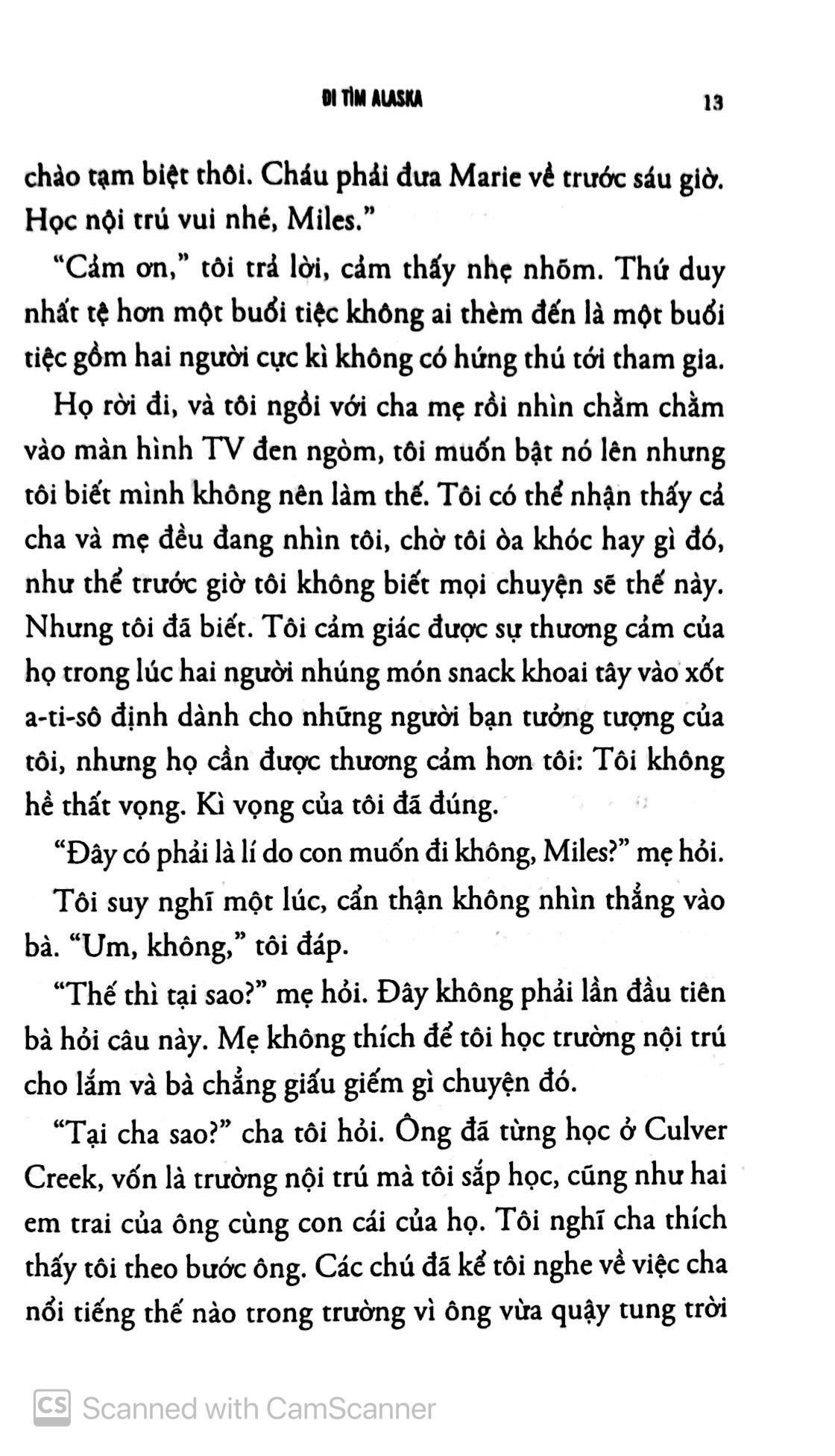 Sách Đi Tìm Alaska