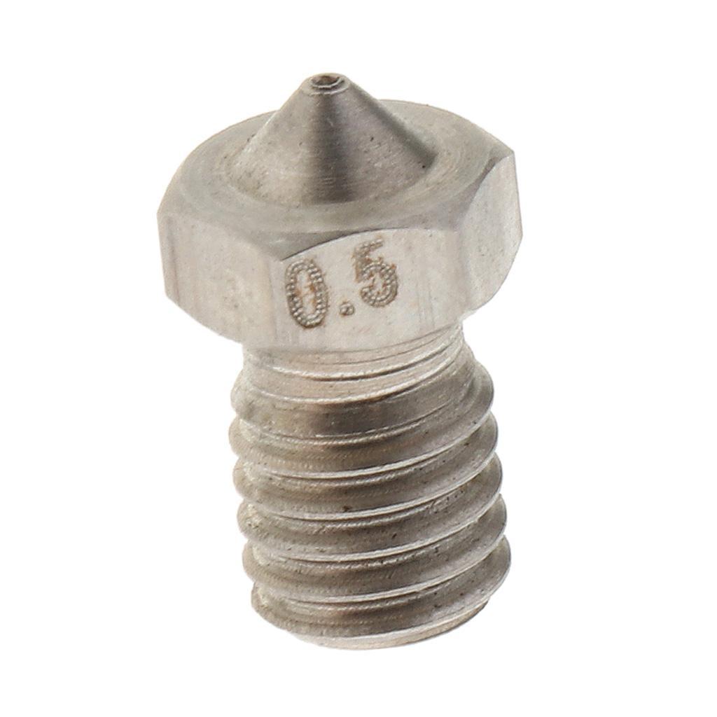 0.5mm 3D  Extruder Nozzle Printhead Brass Copper for 1.75mm Filament