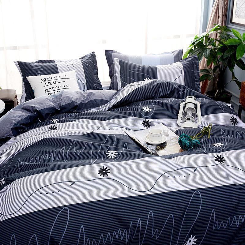 Bộ chăn ga gối chữ ký Cotton Poly cao cấp GenZ Bedding, chăn ga Hàn Quốc, miễn phí bo chun drap ga giường theo yêu cầu