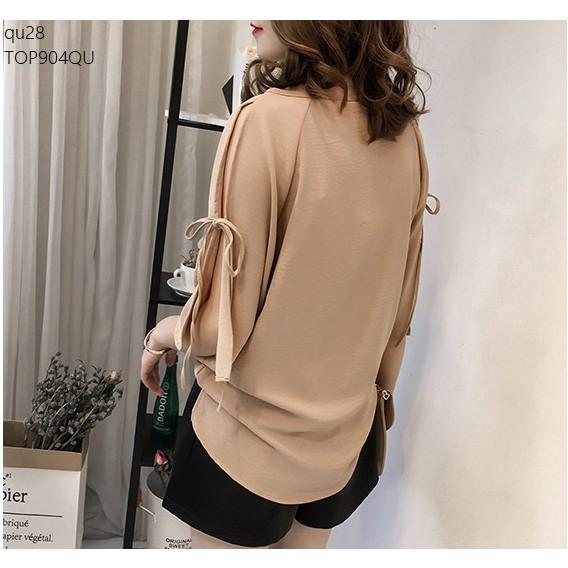 TOP811 ÁO KIỂU NỮ THẮT NƠ TAY