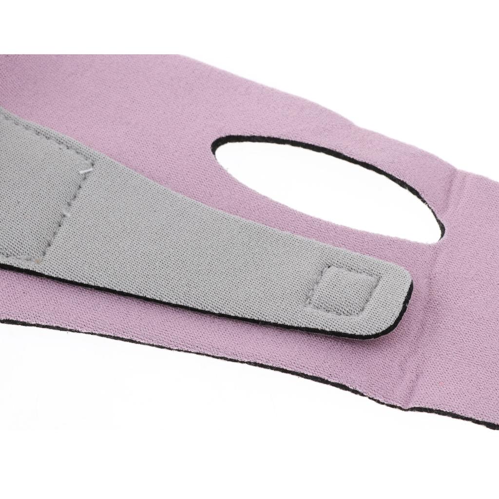 Double Chin Cheek Shaper Strap Belt V Line Face Neck Lifting Band Firming Tool - Pink/Orange