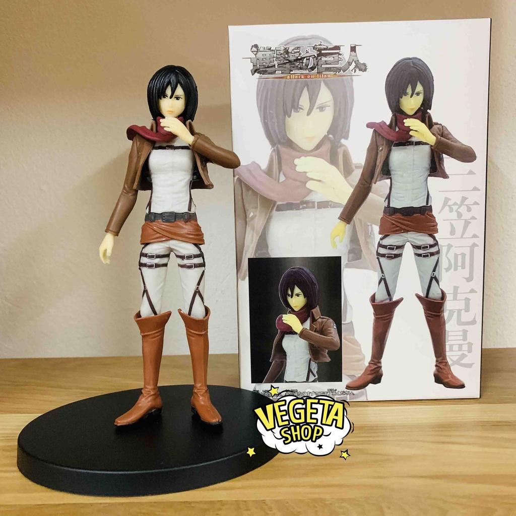 Mô hình Attack On Titan - Mikasa Ackerman - Mikasa trong trang phục Trinh sát binh đoàn - Fullbox 16cm - Đại chiến titan