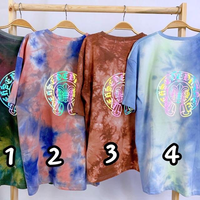 ÁO TIE DYE LOANG MÀU PHẢN QUANG 2 MẶT 7 SẮC