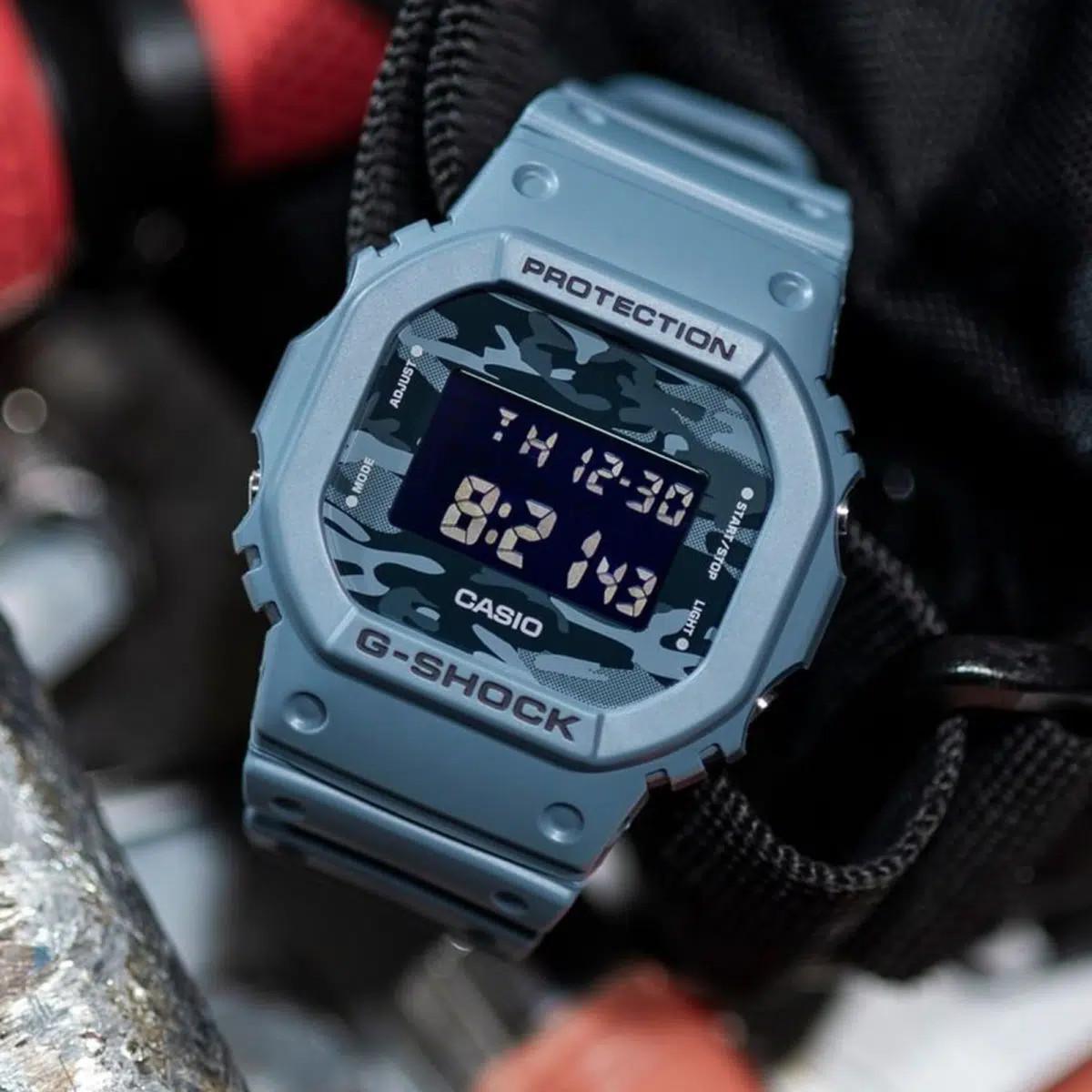 Đồng Hồ Nam Dây Nhựa Casio G-Shock DW-5600CA-2DR Chính Hãng - DW-5600CA-2 CAMO