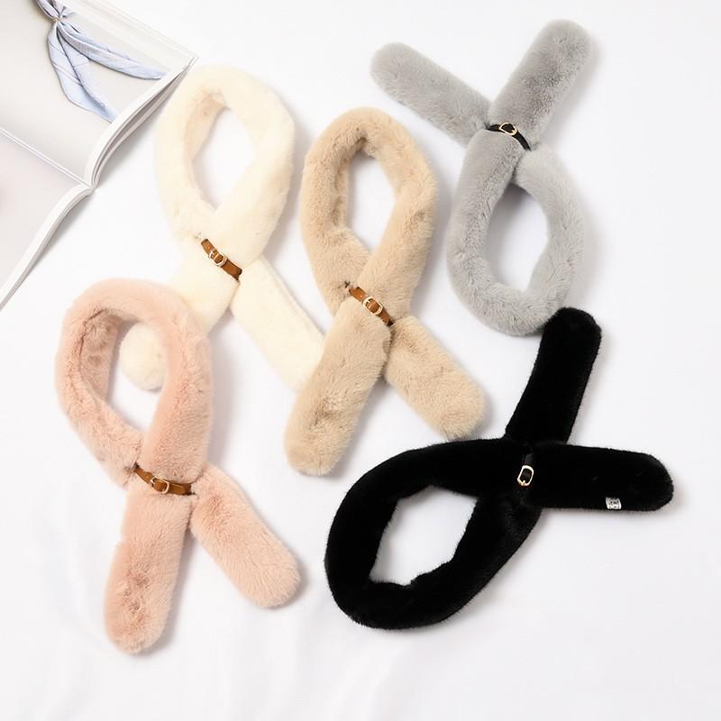 T2 Khăn quàng cổ lông thò kèm dây gài PVN11347