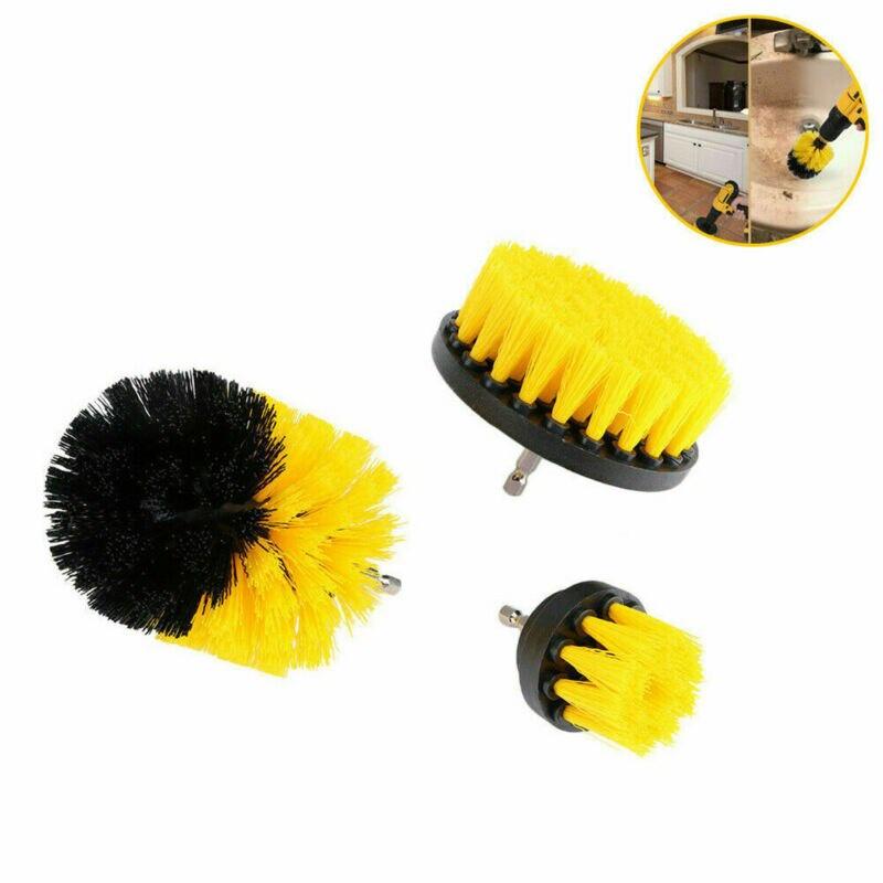 3pcs Power Scrubber Brush Sets Electric Drill Cleaning Brush Tool For Cordless Drill Attachment Kit Power Scrub