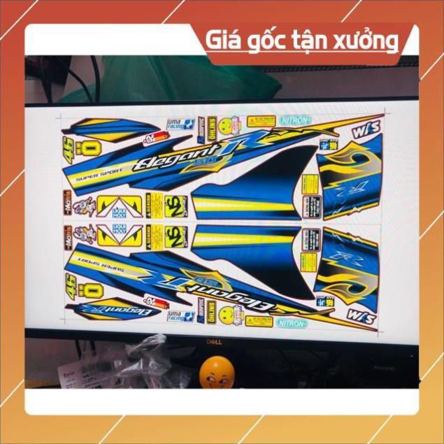 Tem rời elegant đen xanh gp tem chống nước ko bay màu