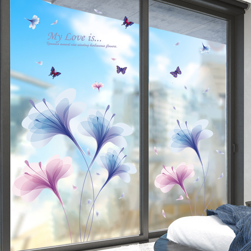 Decal dán tường hoa combo trang trí sang trọng dán được kính , gỗ