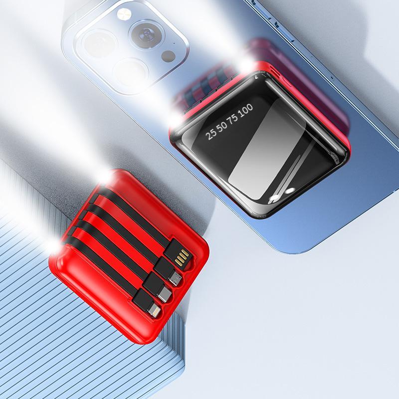 Sạc phong cách mới nhất kho báu mini tiện lợi 20000 mAh sáng tạo dung lượng lớn tháo rời đi kèm tùy chỉnh nguồn điện thoại di động
