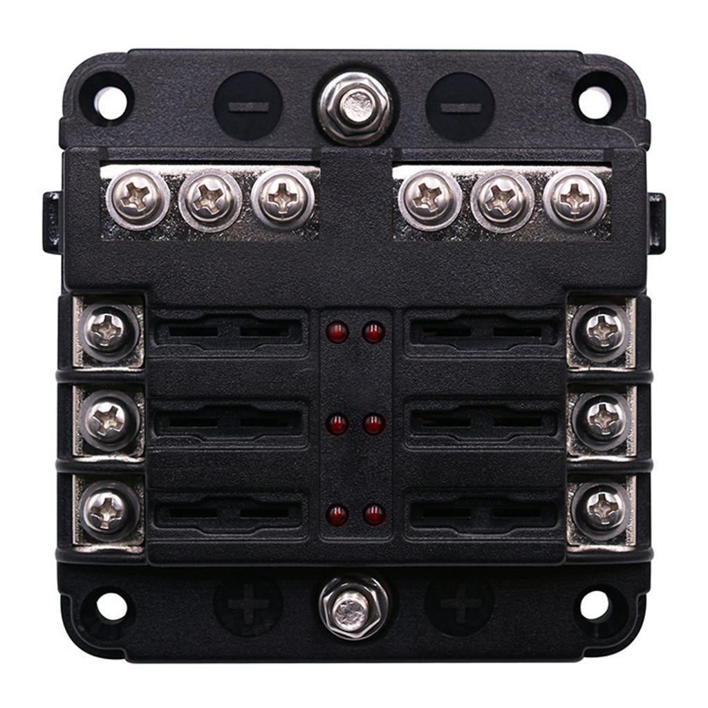 Blade Fuse Block Fuse Box Holder with LED Indicator for Car Truck Marine