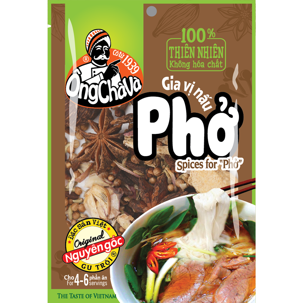 Combo Viên Gia Vị Phở Gà 126gram và Túi Gia Vị Nấu Phở 25gram (Có Túi Lọc)