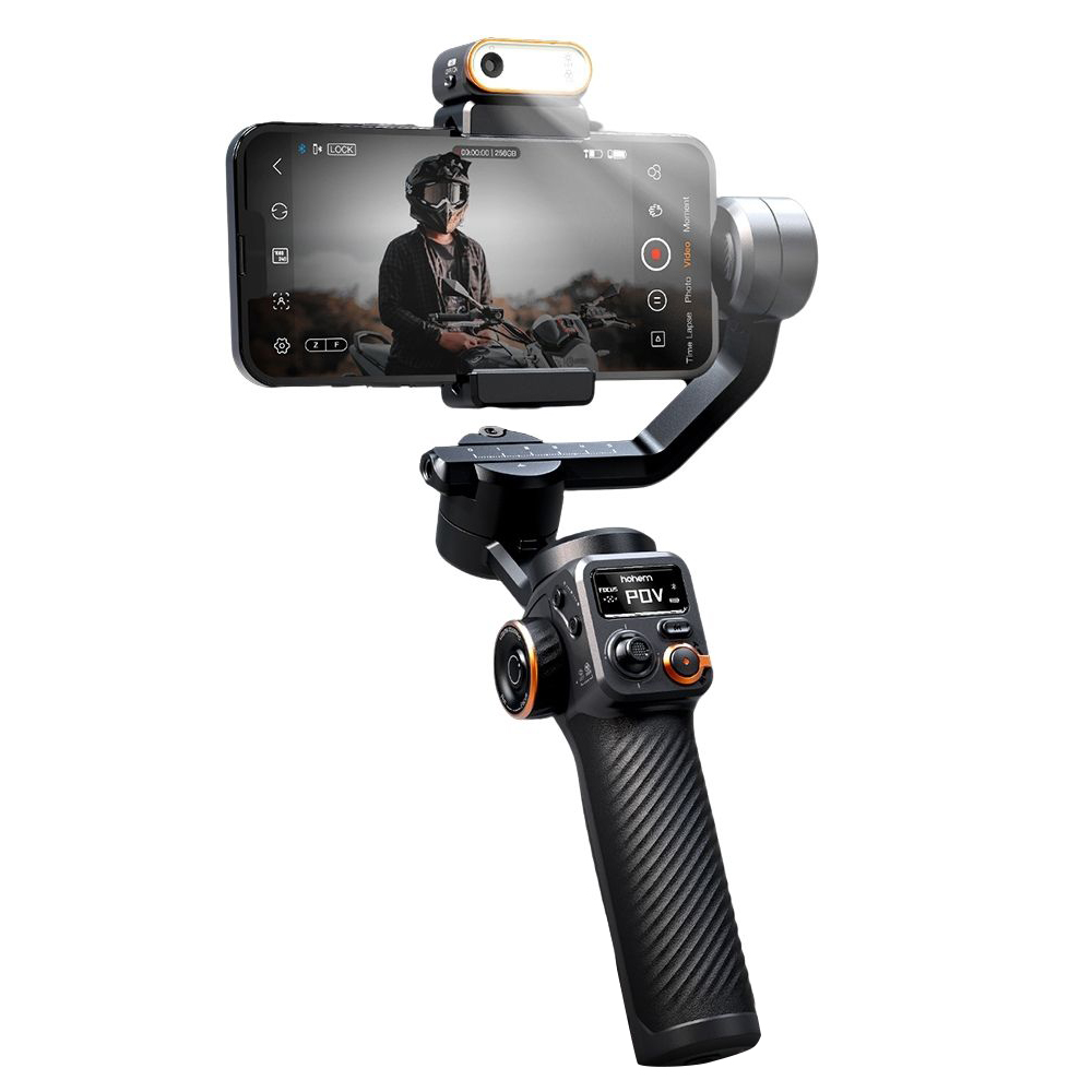 Hohem Isteady M6/M6 KIT - Gimbal Tay Cầm Chống Rung Cho Smartphone, Tích Hợp Cảm Biến AI Xoay 360 độ kèm đèn LED chiếu sáng - Hàng chính hãng - Bảo hành 12 tháng