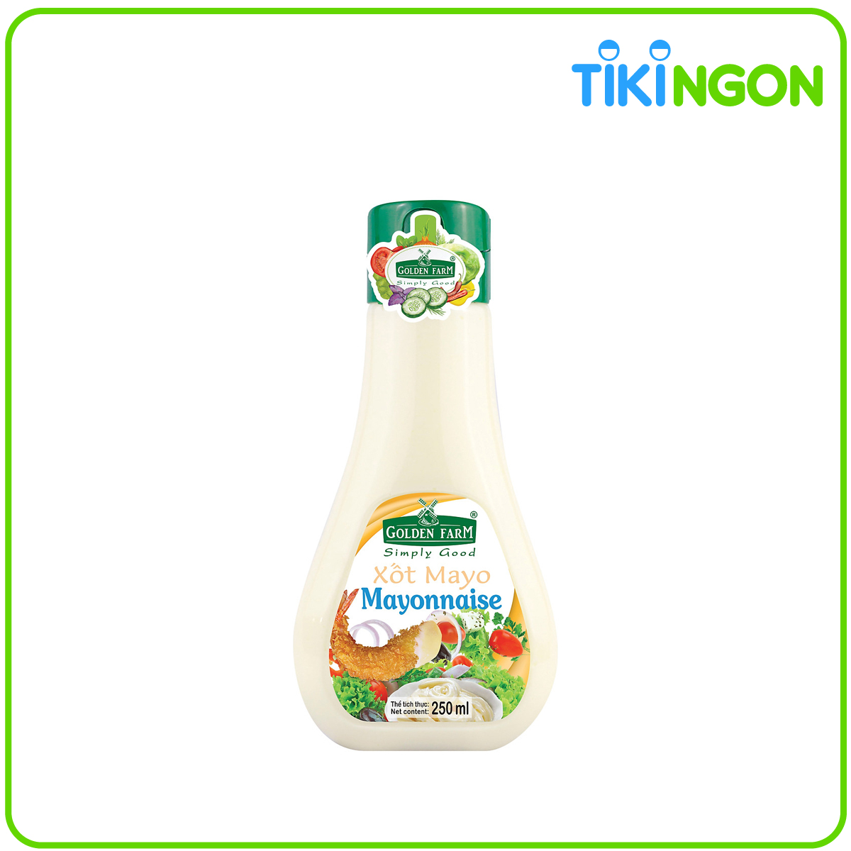 Sốt Trứng Gà Tươi Mayonnaise Golden Farm (250ml)