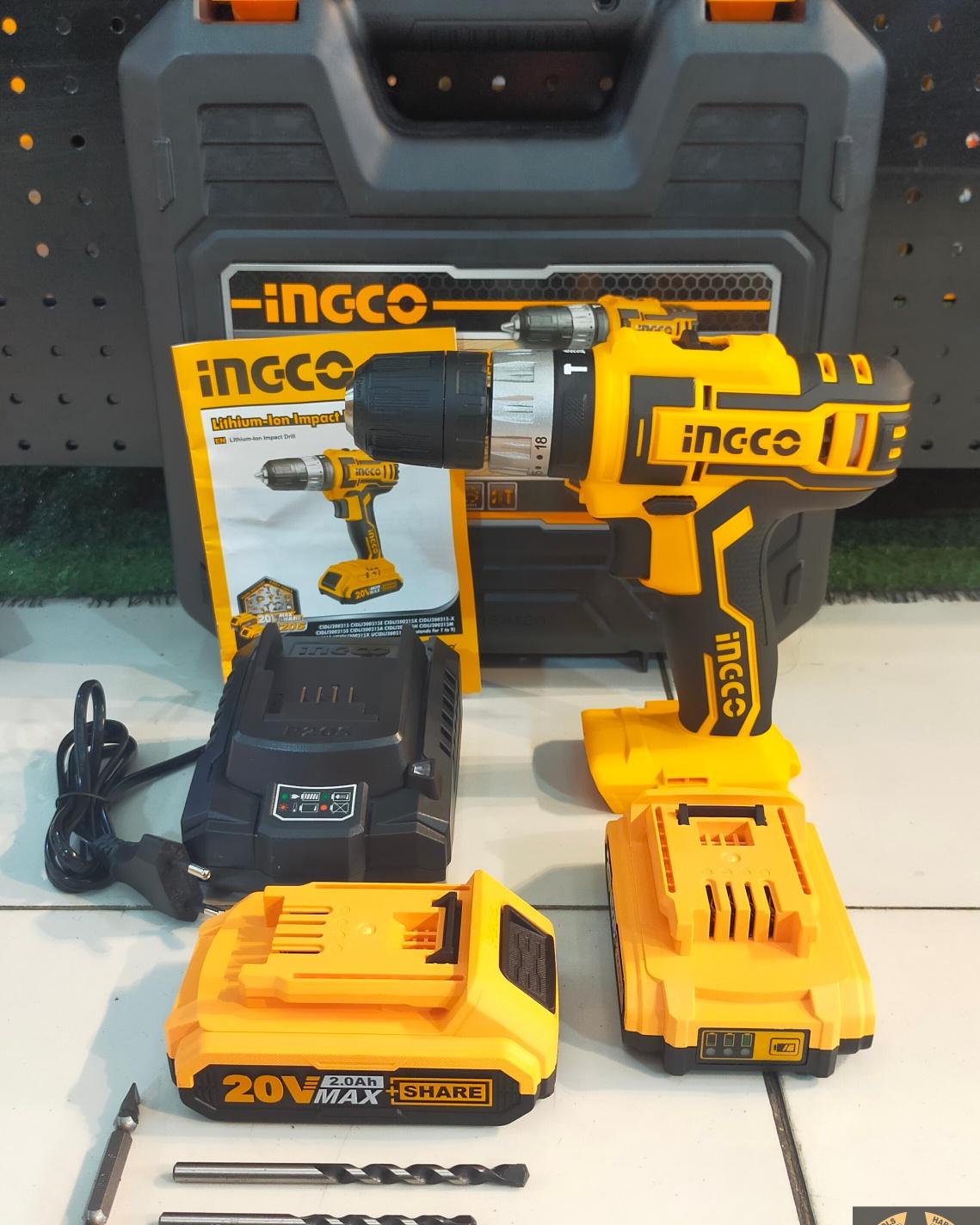 MÁY KHOAN BÚA DÙNG PIN 20V INGCO CIDLI200215 - HÀNG CHÍNH HÃNG