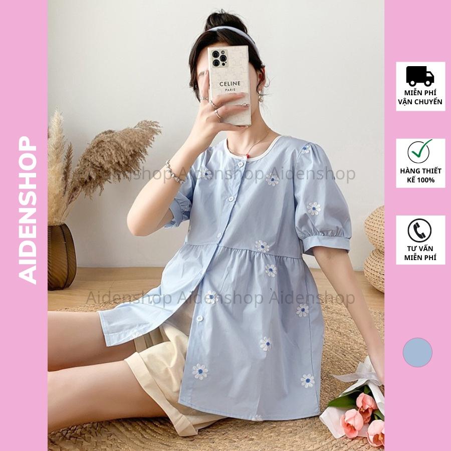 Bộ bầu thời trang dạo phố đẹp Aidenshop bồ bộ bầu xinh mùa hè