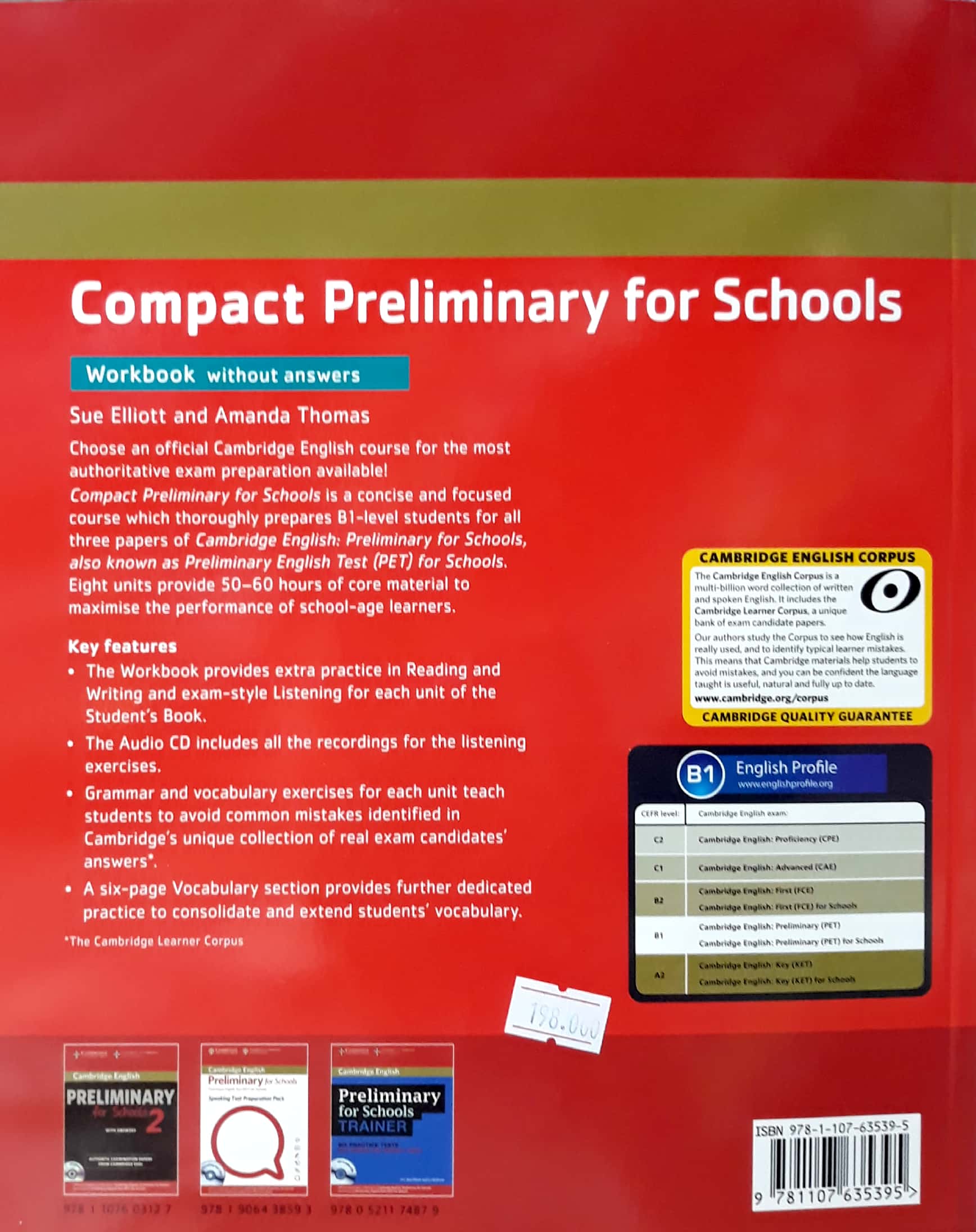 Compact Preliminary for Schools Workbook without Answers with Audio CD