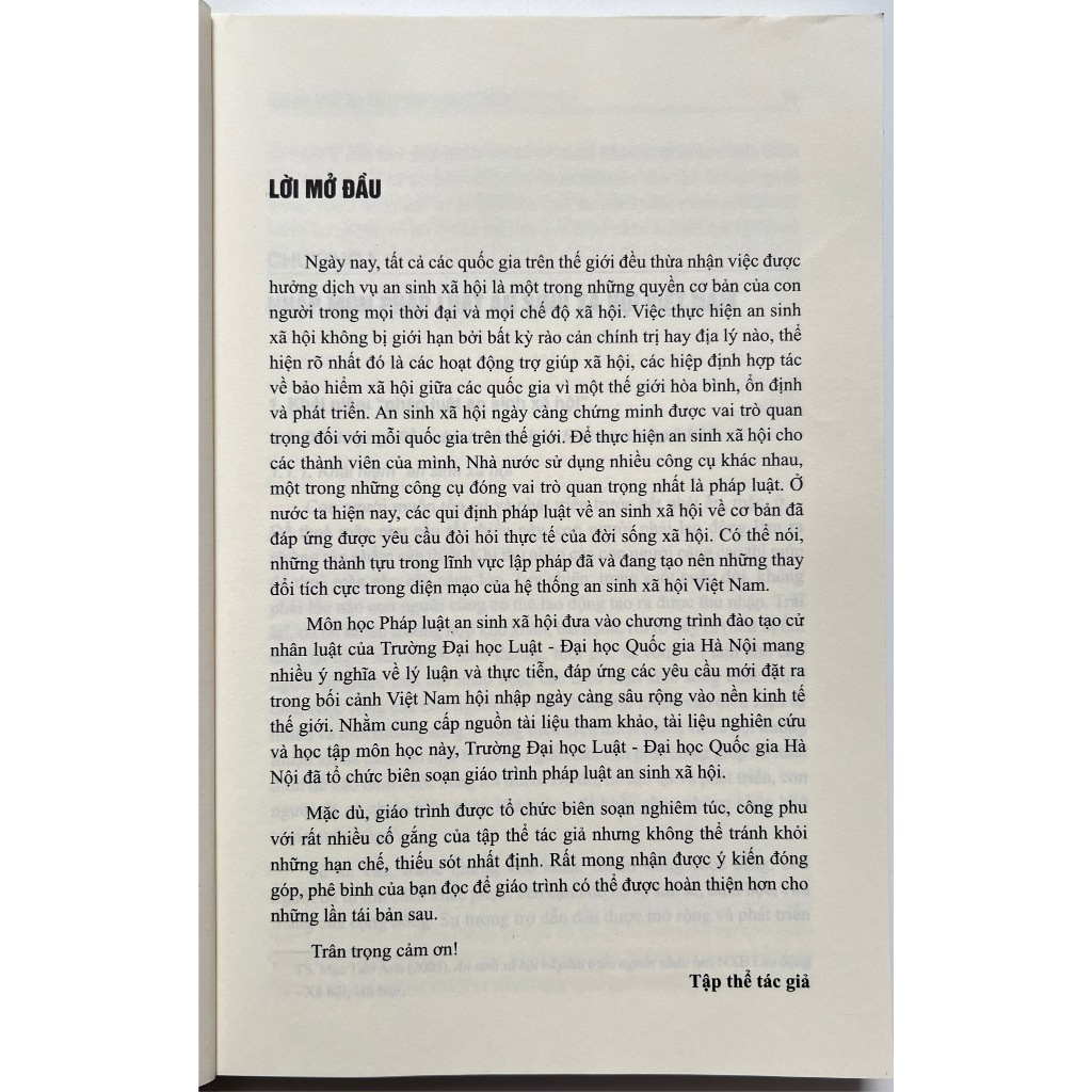 Sách - Giáo Trình Pháp Luật An Sinh Xã Hội (Tái Bản Lần 2)