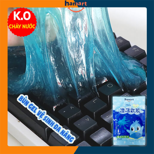 Túi 70gr Gel Slime Vệ Sinh Đa Năng Silicone Lau Bụi Bàn Phím Ô Tô Tái Sử Dụng Lâu Dài