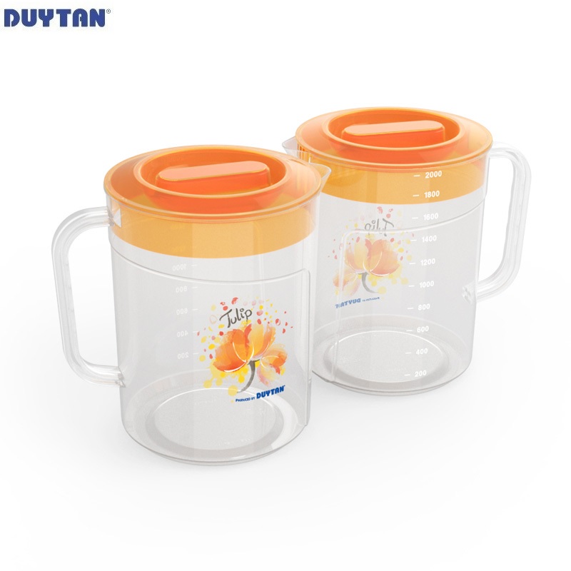 Ca Tulip nhựa Duy Tân 2 lít - 02973 - Giao màu ngẫu nhiên - Hàng chính hãng