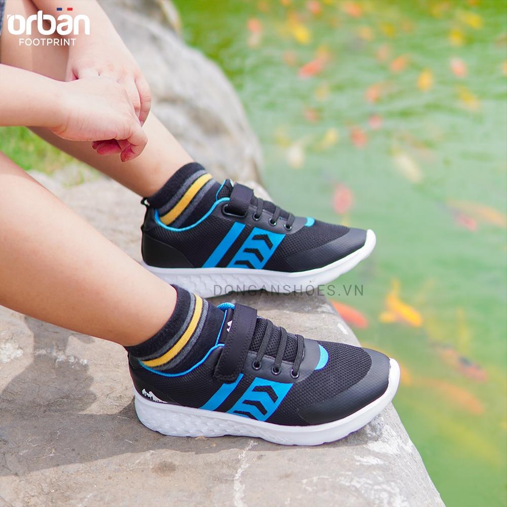Giày thể thao cao cấp cho bé trai Urban TB2013 đen xanh lam