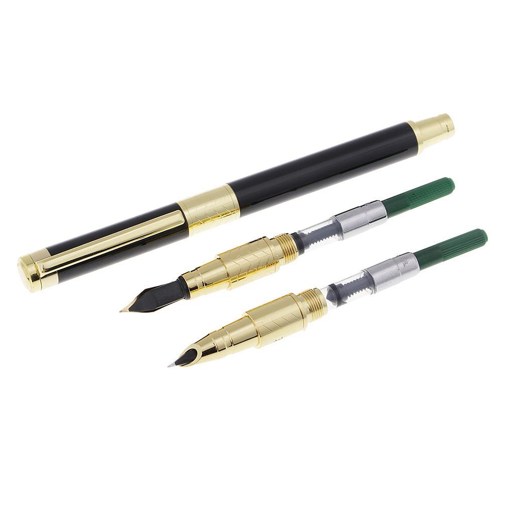 Writing Ink Pen Calligraphic Pen Sign Pen Three Pen Points Pen Stationery