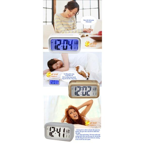 Đồng hồ báo thức cảm biến phát sáng trong đêm V1