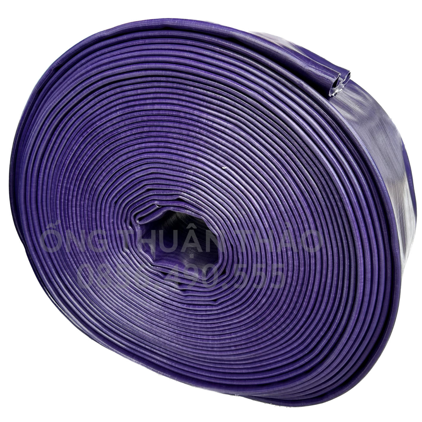 ỐNG BẠT CỐT DÙ PHI 200MM TÍM CUỘN 20 MÉT- ỐNG BẠT NƯỚC ỐNG THUẬN THẢO