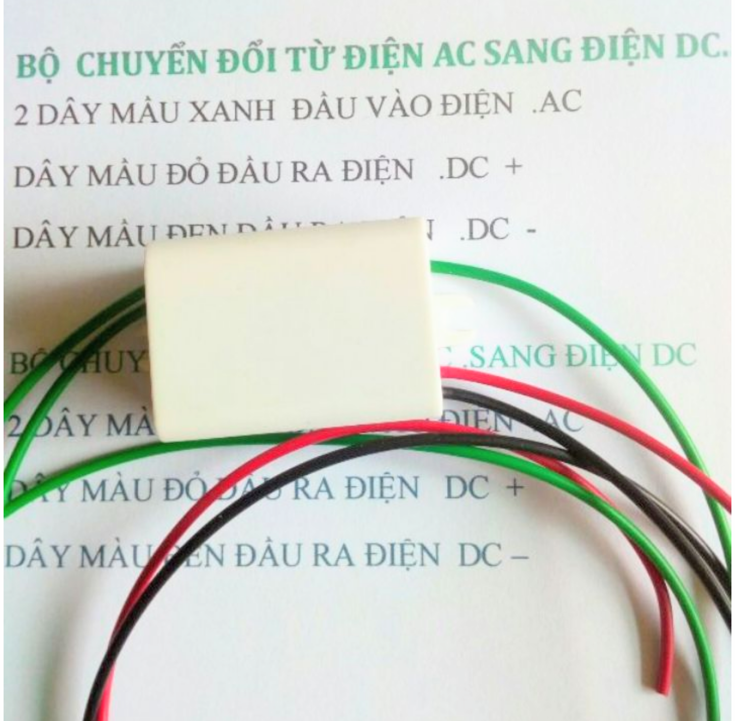 BỘ CHUYỂN ĐỔI TỪ ĐIỆN AC SANG ĐIỆN DC ĐỂ XÀI CHO CÁC MÁY BÓNG ĐÈN LED LOẠI TỐT