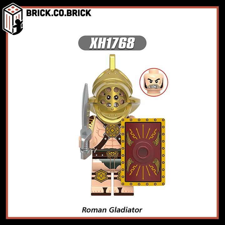 Mô hình Nhân vật Lính Trung Cổ Đền La Mã Cung Hiệp Sĩ Bàn Tròn Đấu Sĩ Đồ Chơi Lắp Ráp Minifig X0320 - X1773