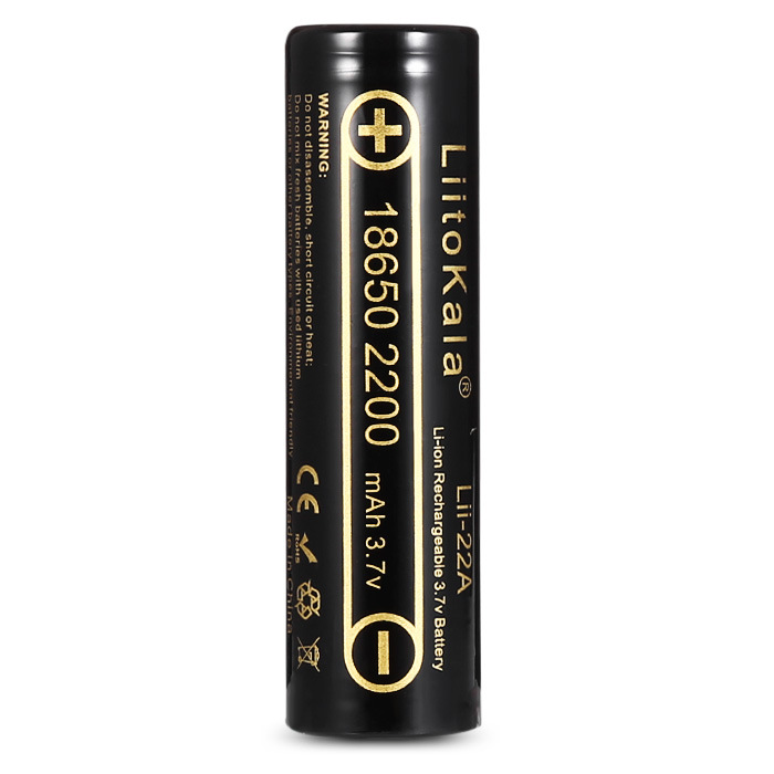 Pin sạc 18650 LiitoKala lii-22A 2200mAh Hàng Chính Hãng