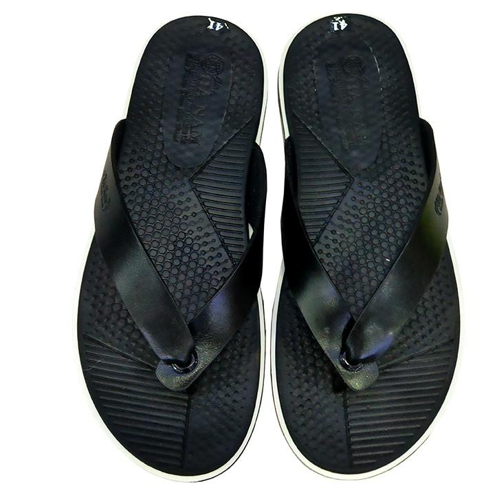 Dép Xỏ Ngón Nam TiTi ĐÔ Da Bò Thật Cao Cấp DNA2098a