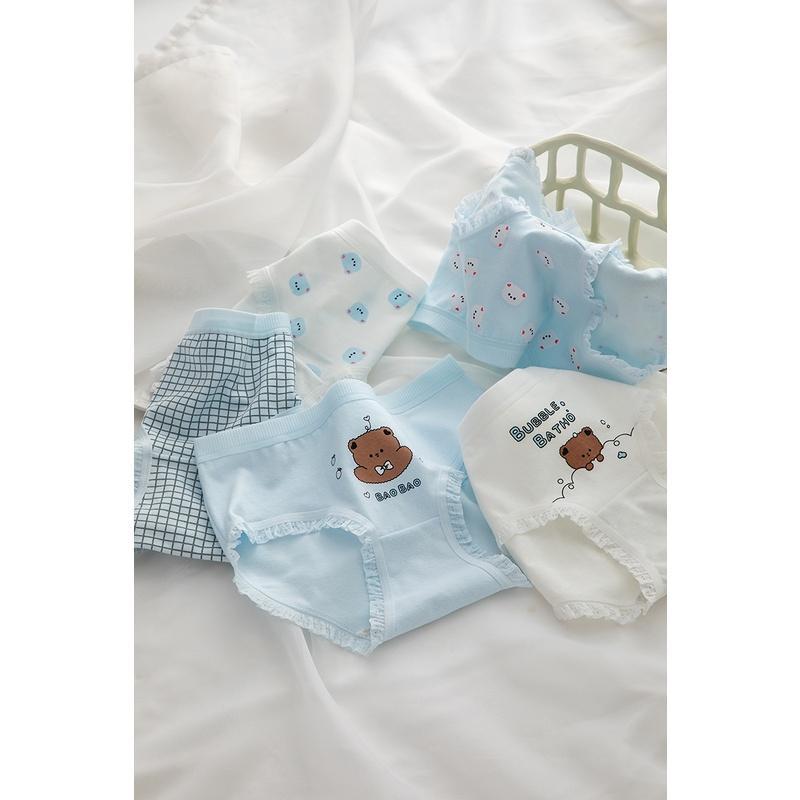 Quần Lót Nữ Cotton Kháng Khuẩn Hình Gấu Béo Thời Trang . Hàng Loại Đẹp.