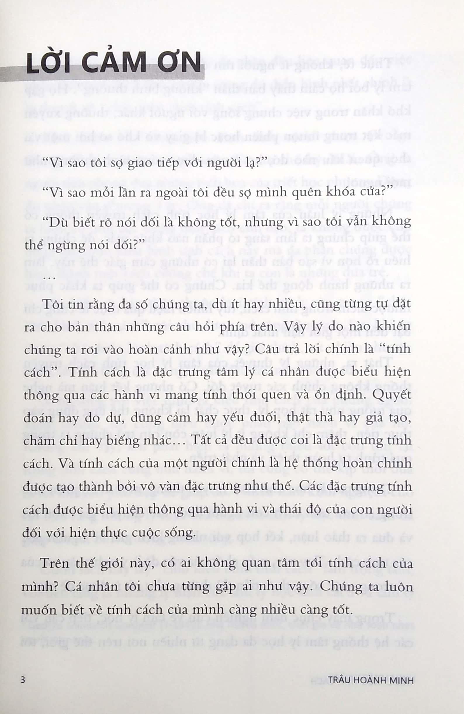 Tâm Lý Học Tính Cách (Tặng Kèm: 1 Bookmark)