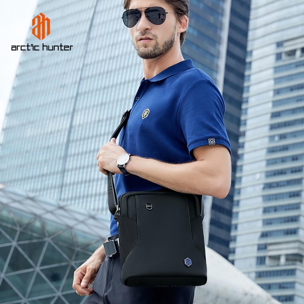 Túi đeo chéo nam Arctic Hunter K00096 chất liệu Oxford chống thấm nước, đựng ipad, thiết kế nhiều ngăn tiện dụng