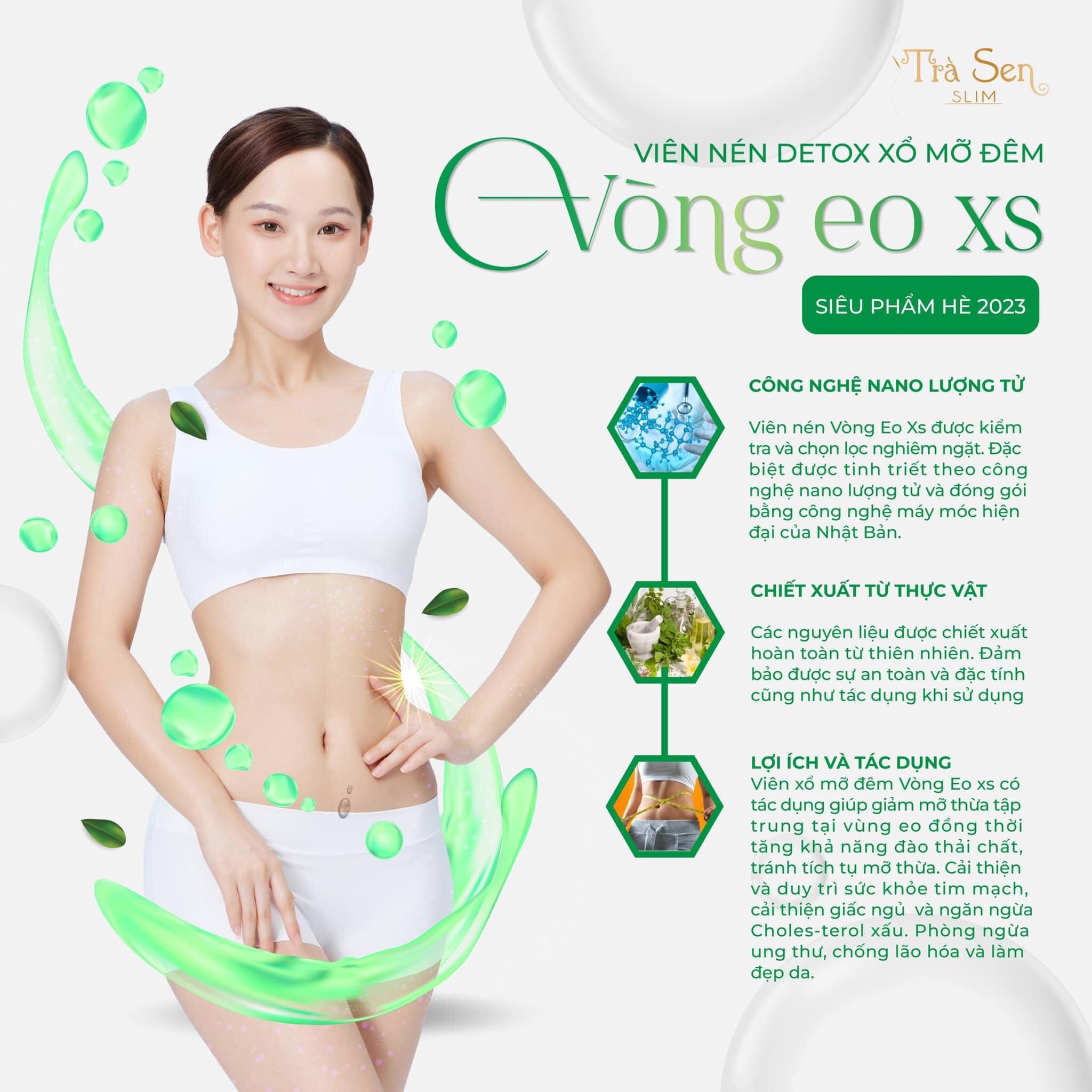 Thực phẩm bổ sung Eo XS - Liệu trình 15 ngày - Đánh bay mỡ thừa vùng eo