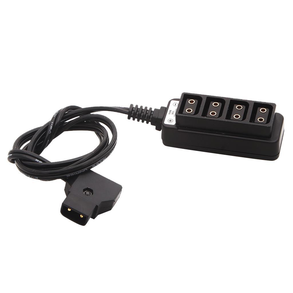 D-Tap Splitter Cable,D-Tap to 4-Port Splitter Cable w/ 4 Male D-Tap Plug