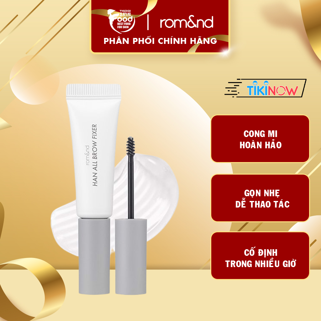 [Han All Line] Gel Trong Suốt Cố Định Lông Mày Tự Nhiên Romand Han All Brow Fixer 9g