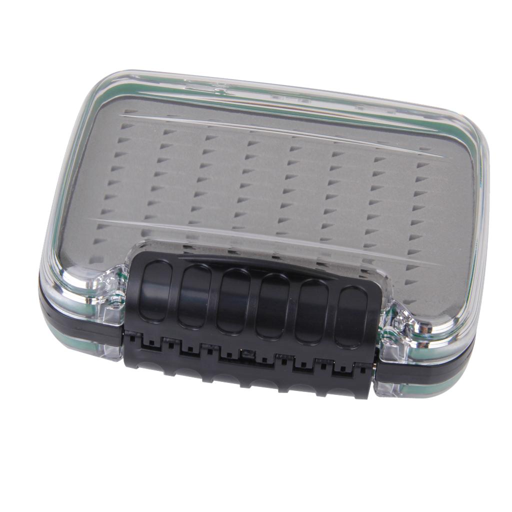 2-Side Waterproof Fishing Fly Box Tackle Lure Baits Storage Case Box