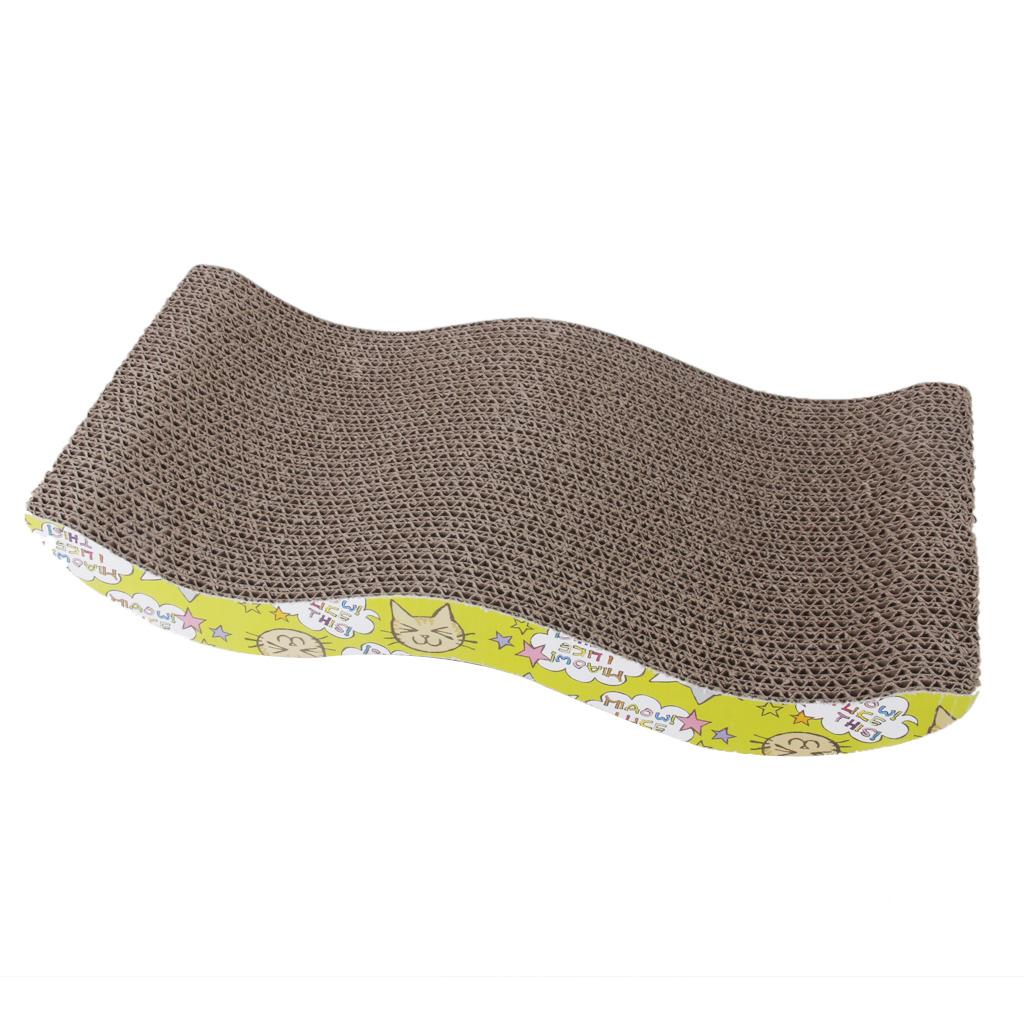 Corrugated Cardboard Cat kitten Scratcher Scratching Board Pad Post Bed Toy